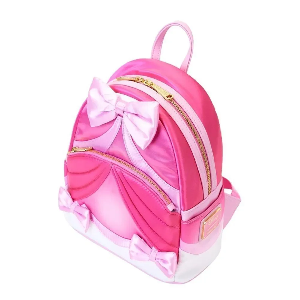 Loungefly Disney Cinderella 75th Anniversary Pink Bow Mini Backpack